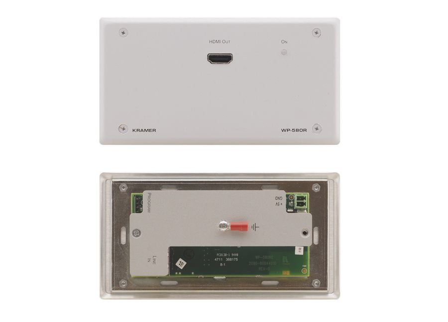Настенная панель, приёмник Kramer Electronics WP-580R/EU(W)-86