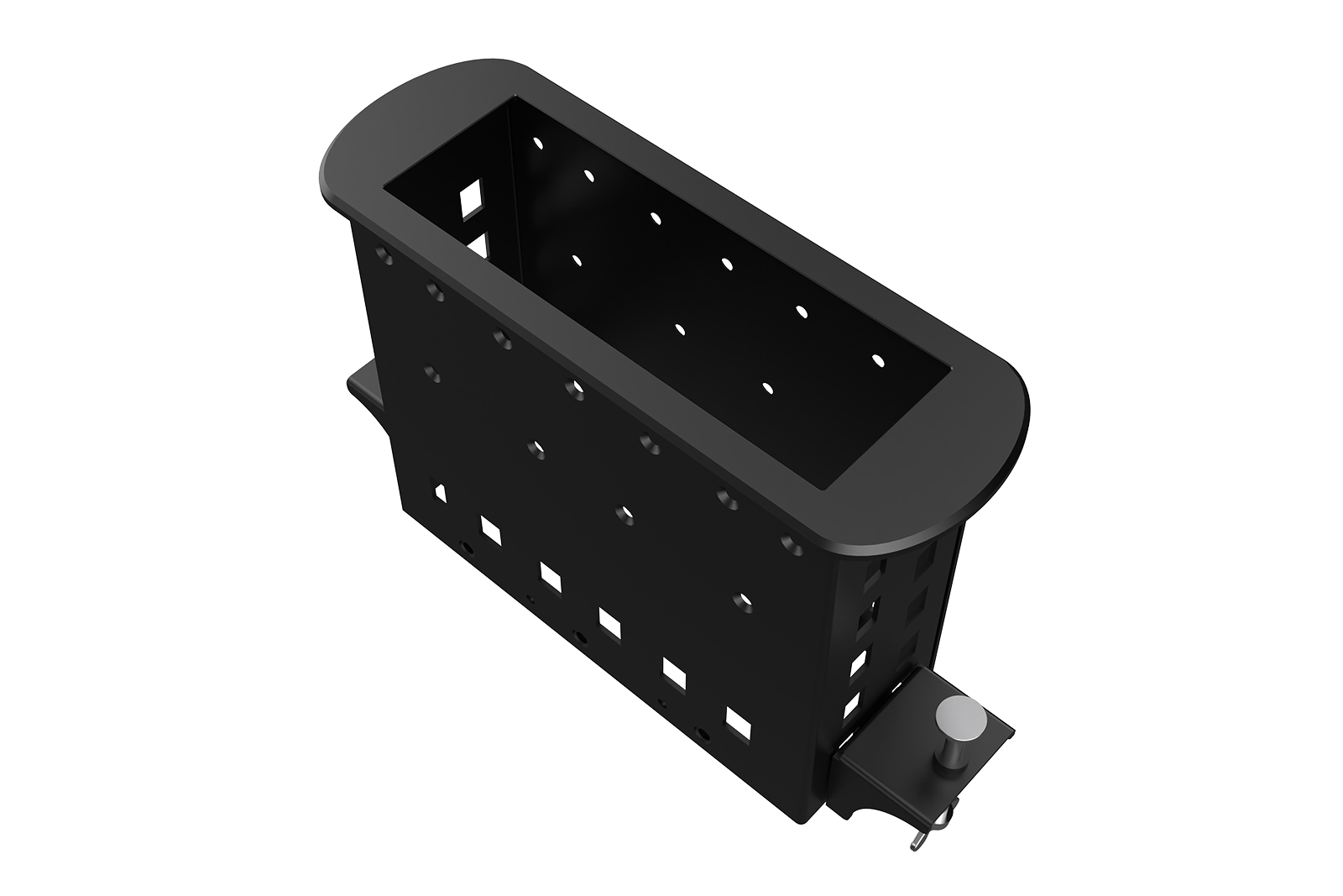 Прямоугольный металлический корпус Wize Pro WRTS-M-6BOX-B