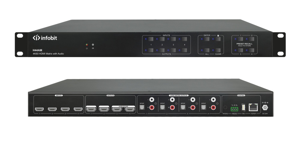 Матричный коммутатор Infobit iMatrix H44AM