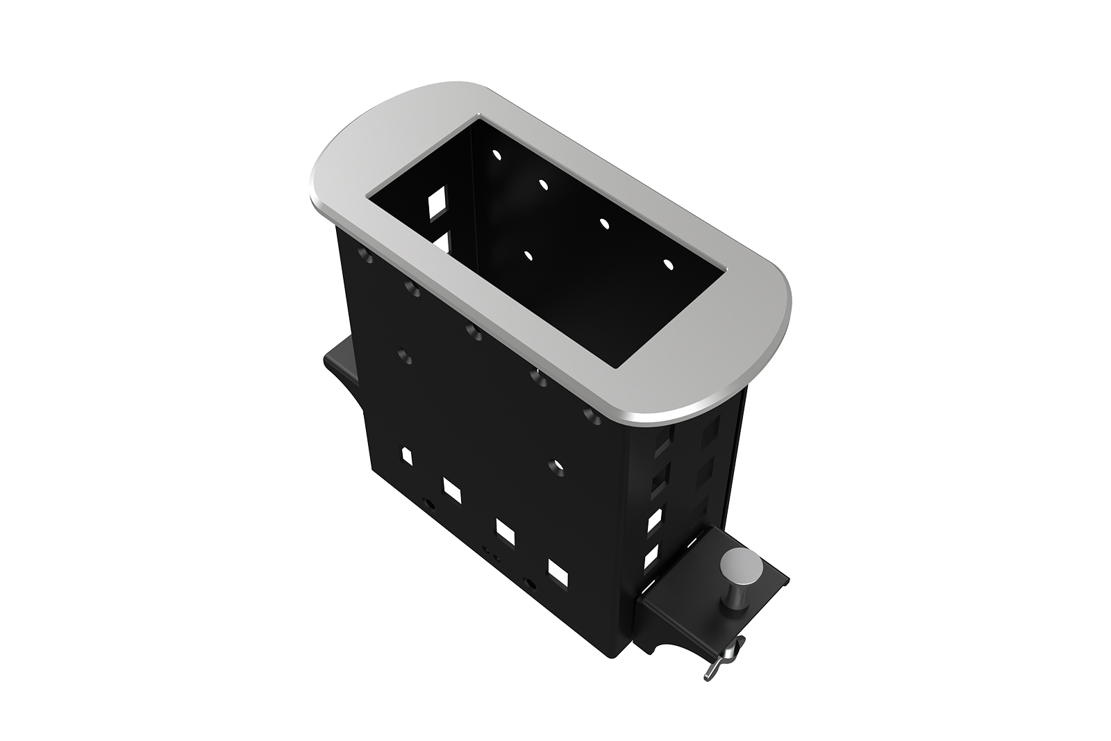 Прямоугольный металлический корпус Wize Pro WRTS-M-4BOX-S