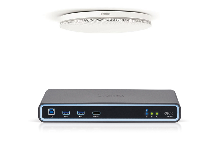 Микрофон с аудиопроцессором Biamp DevioSCR-25CX(White)