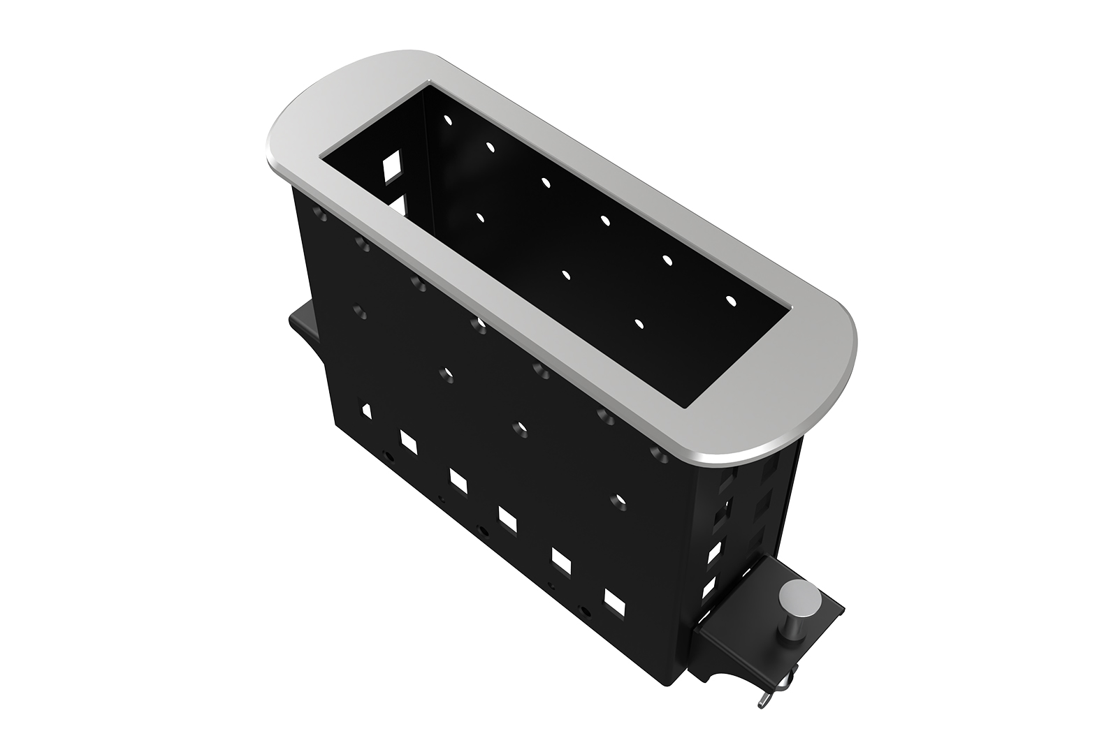 Прямоугольный металлический корпус Wize Pro WRTS-M-6BOX-S