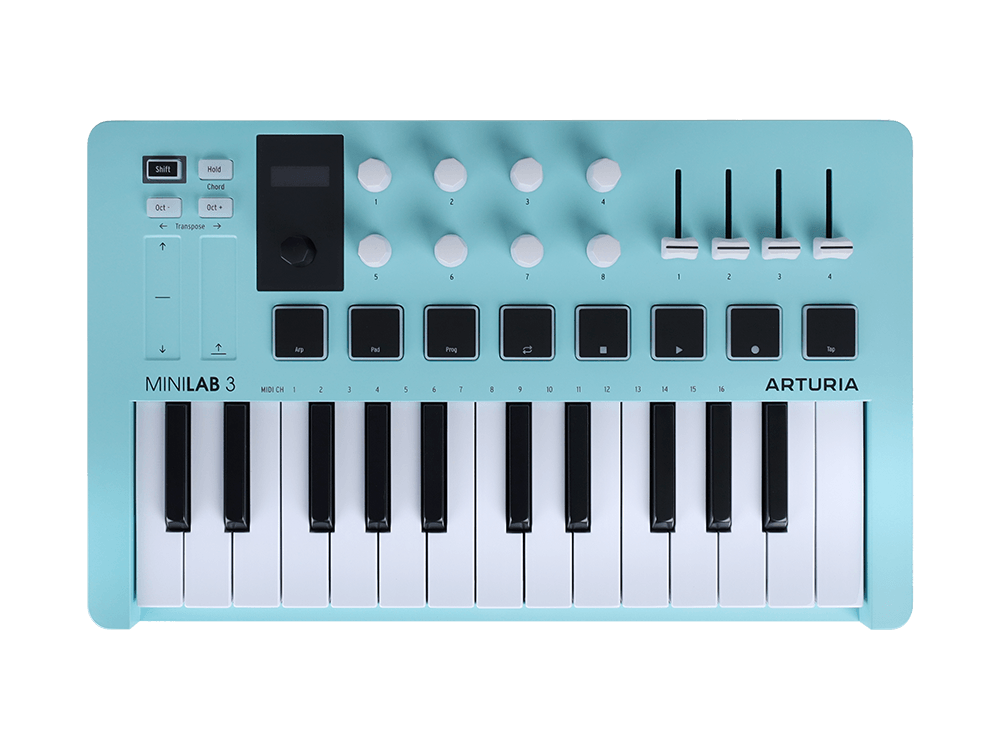 MIDI клавиатура Arturia MiniLAB 3 Aquamarine