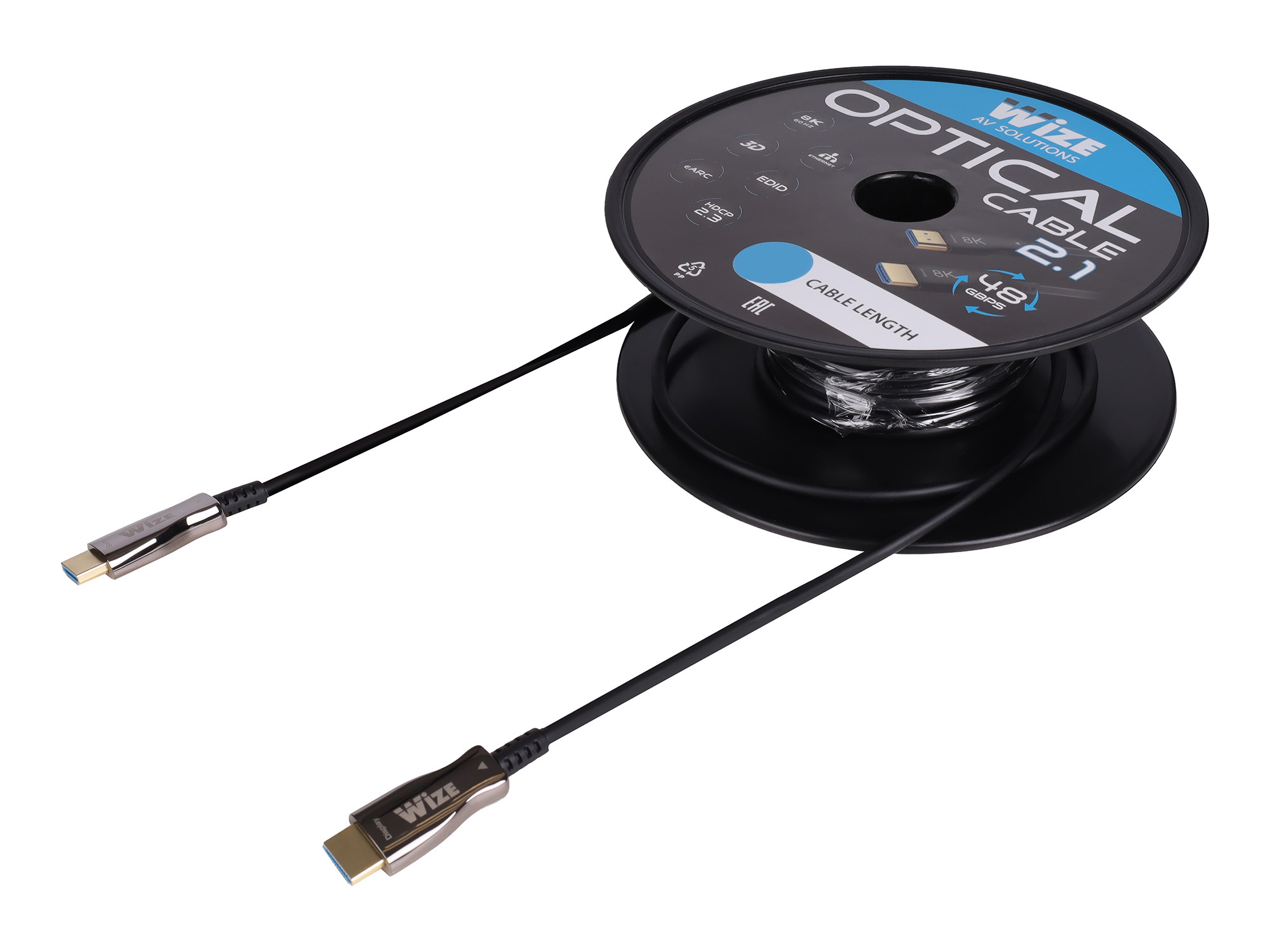 Кабель HDMI Wize AOC-8K-HM-HM-100M