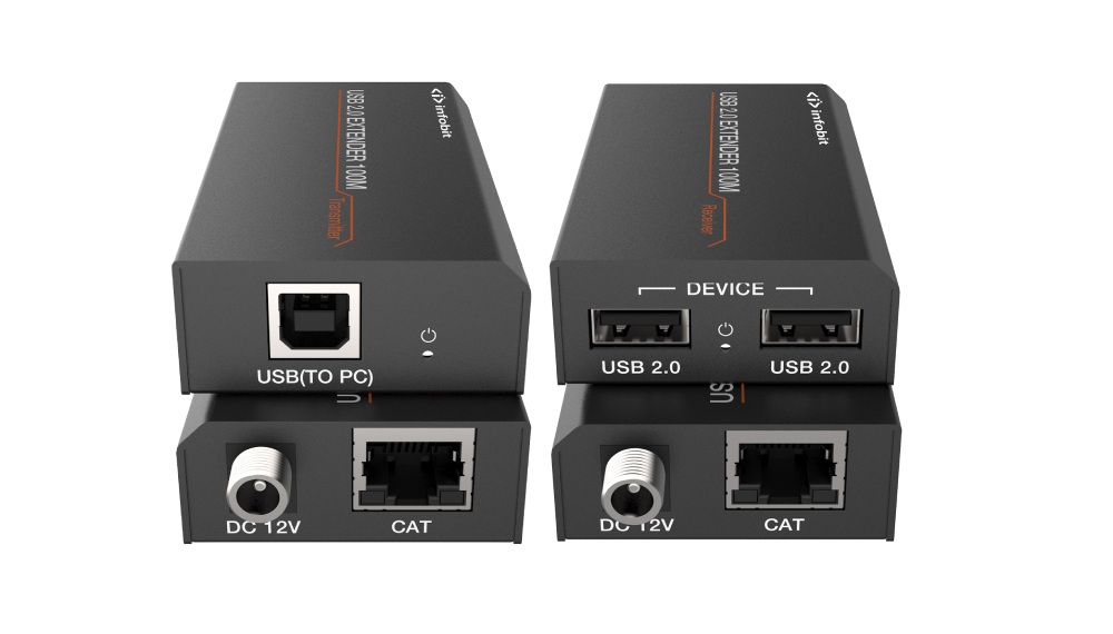 Комплект удлинителя сигнала Infobit iTrans USB2-TR100