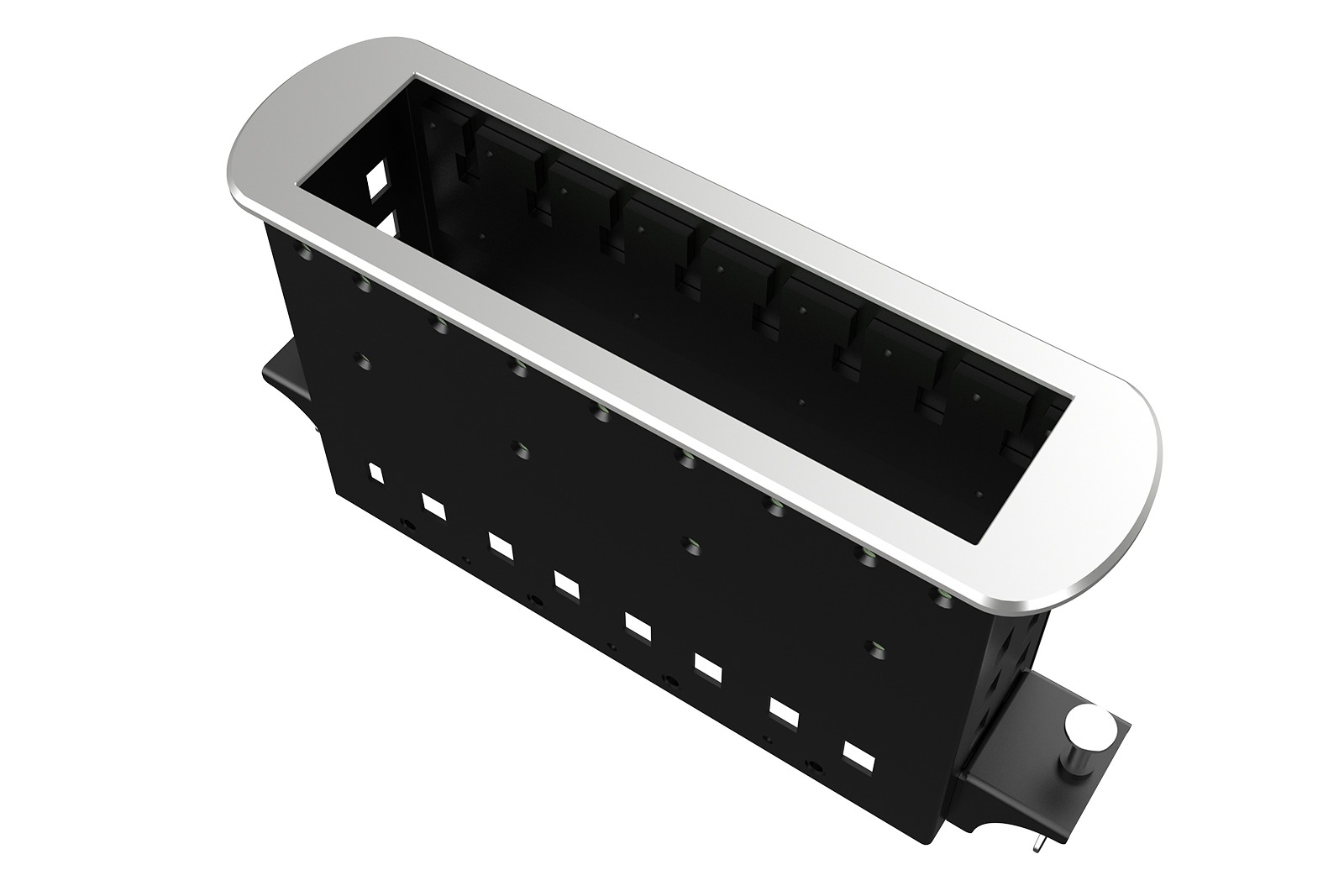 Прямоугольный металлический корпус Wize Pro WRTS-M-8BOX-S