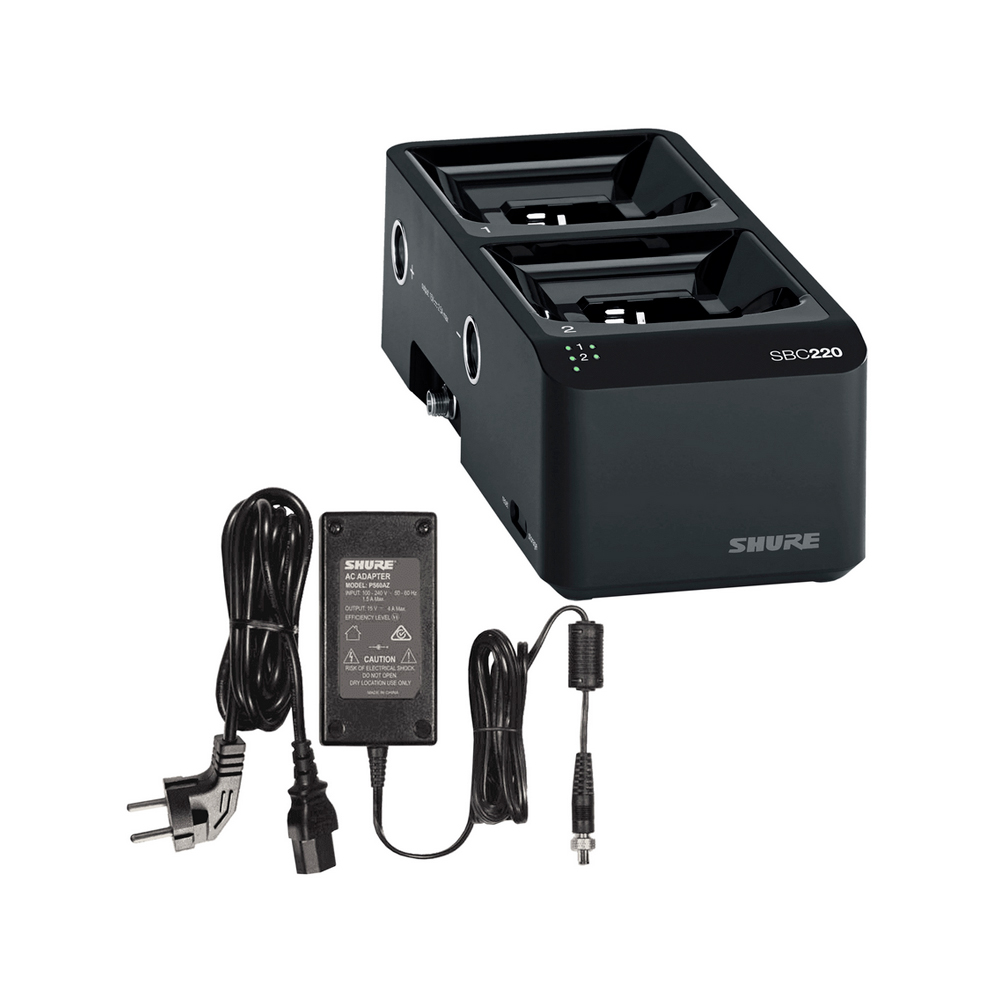 Двухпортовая сетевая зарядная док-станция SHURE SBC220-E